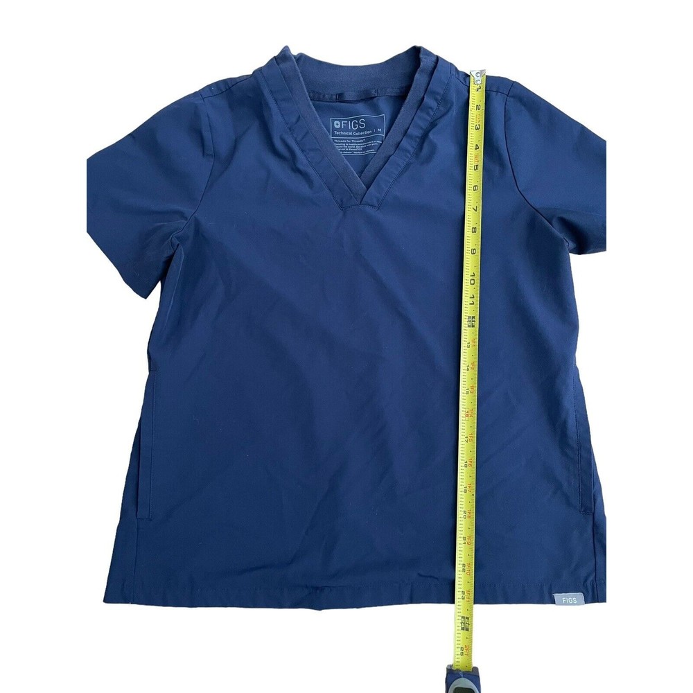 Figs Scrub Top Women's Size‎ Medium Citrine Blue Technical Collection W22SW1005 - Picture 4 of 8
